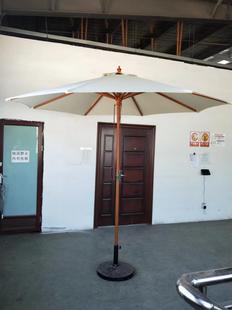 深圳雨伞户外木头伞太阳中柱实木伞骨架遮阳休闲中柱大伞庭院花园