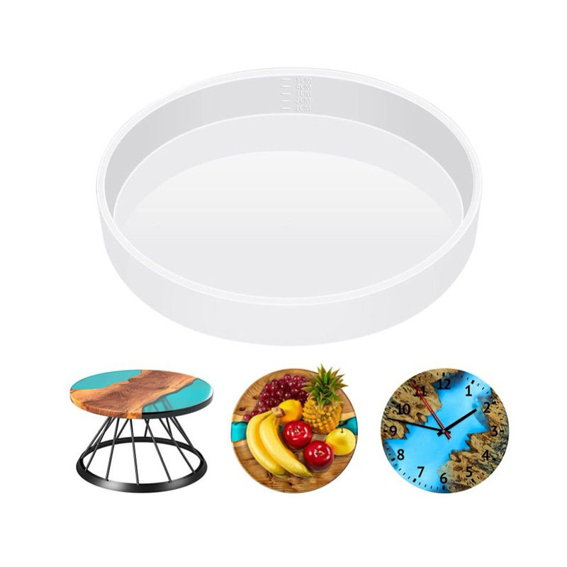 大型硅胶树脂模具托盘模具DIY树脂桌模环氧树脂桌模具