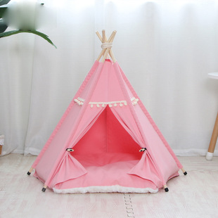 可尔拉四季通用宠物帐篷带门帘猫窝狗窝半封闭式猫咪帐篷可拆洗猫