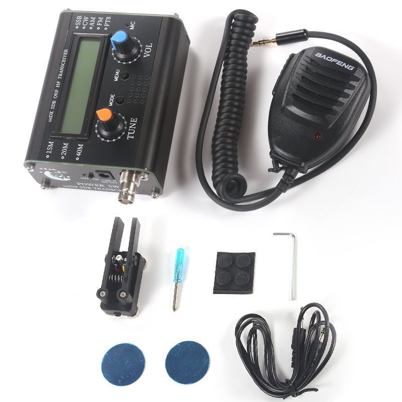 跨境开源USDX短波电台3波段业余电台5W usDX SDR QRP收发器