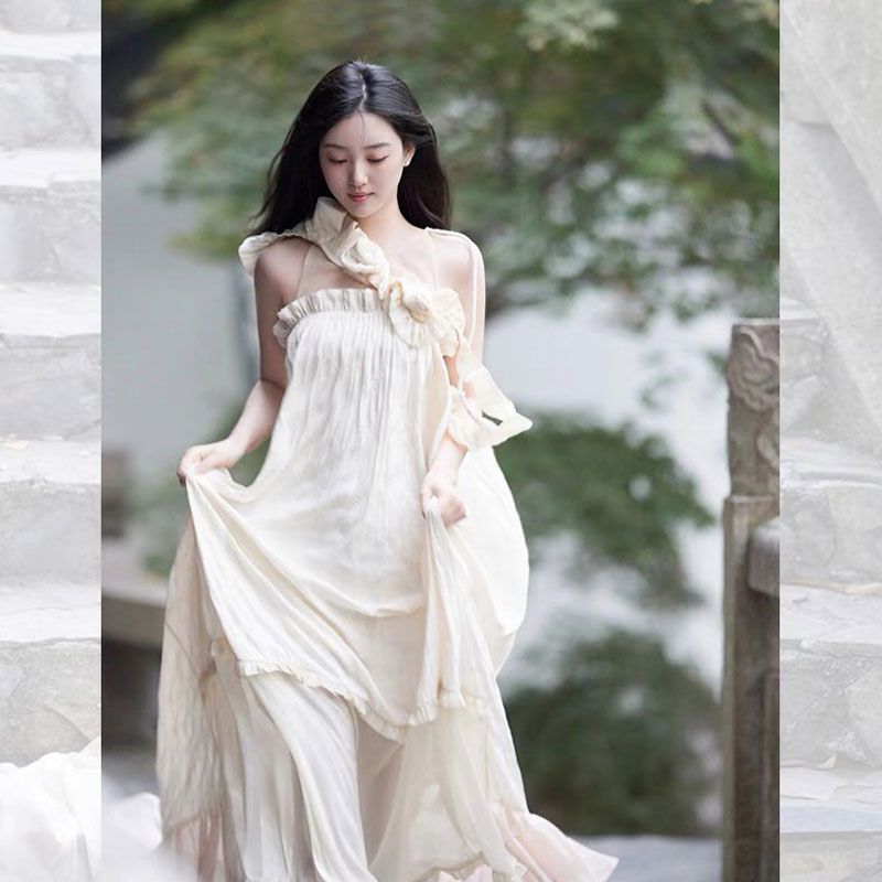 法式吊带连衣裙女夏季202