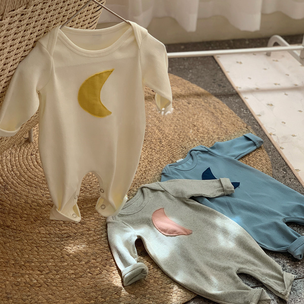 婴儿长袖连体衣秋装婴儿哈衣宝宝爬行服新生儿居家服童装一件