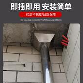 不锈钢落水斗 漏水斗侧墙铁固定排水管方形接水槽雨水斗下水口110