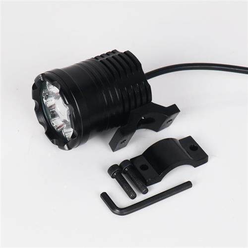 60W电动车前大灯外置射灯超亮12V60V鬼火摩托车LED大灯强光激光炮