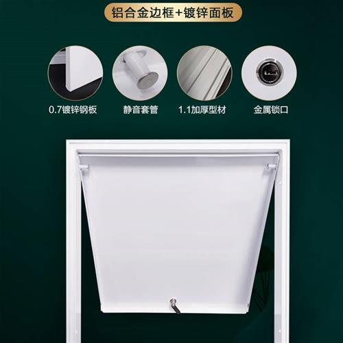 铝合金检修口锁式盖板吊顶空调检查口墙体孔卫生间管道门维修装饰