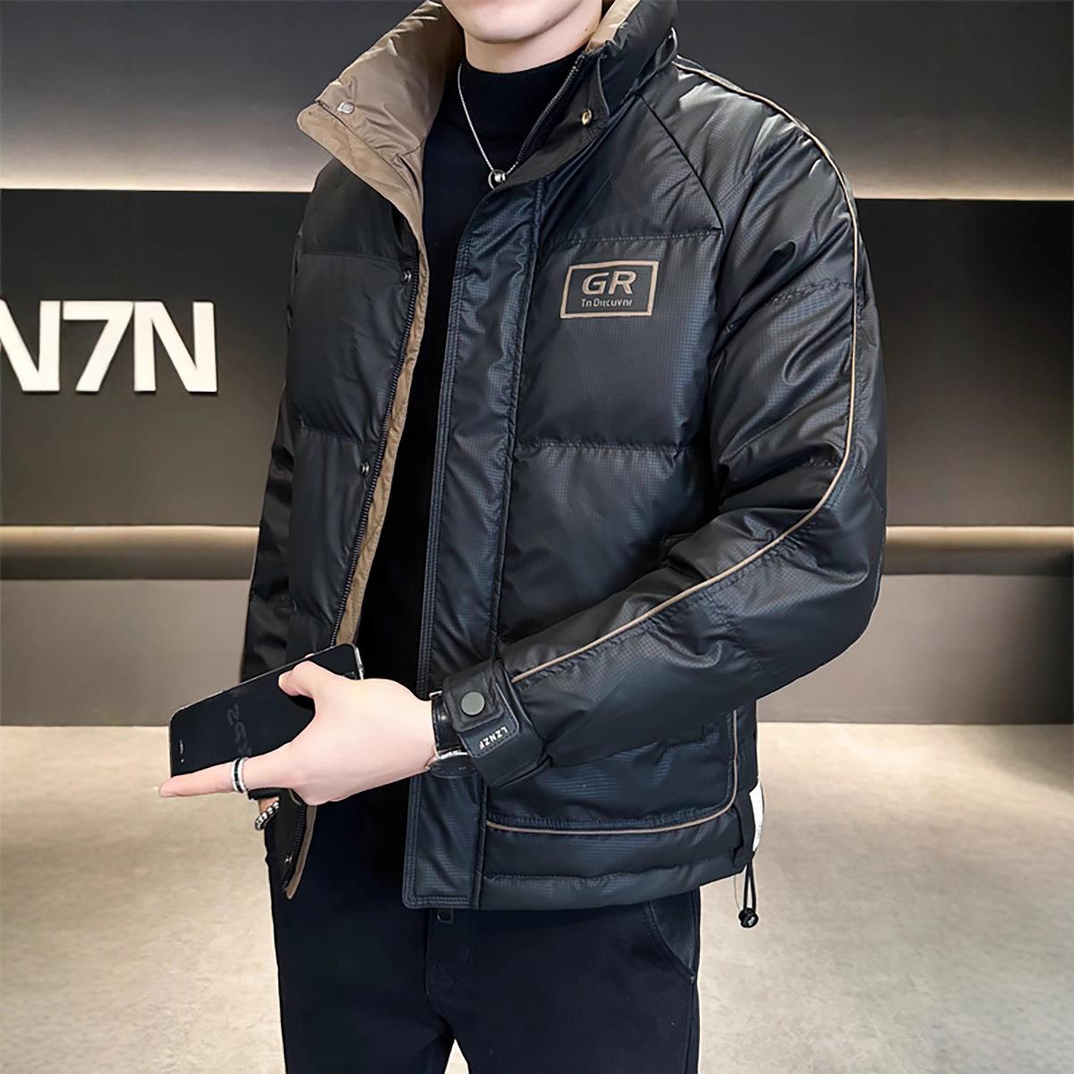 嘉兴平湖羽绒服男士白鸭绒外套