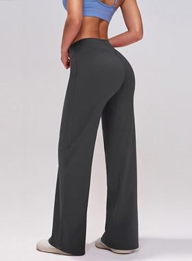 Oner active同款瑜伽裤女长裤高腰直筒裤宽松休闲显瘦瑜伽裤