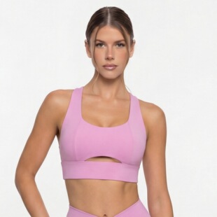 运动聚拢露背瑜伽文胸提臀紧身透气瑜伽九分裤二件套健身慢跑服女