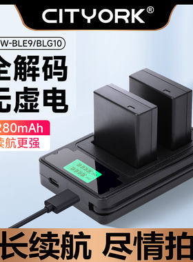 CITYORK DMW-BLG10电池适用松下GX7 GX85 GX9 GF3 GF6 ZS110 LX15 G100 徕卡LX100M2 BLE9E G110充电器配件