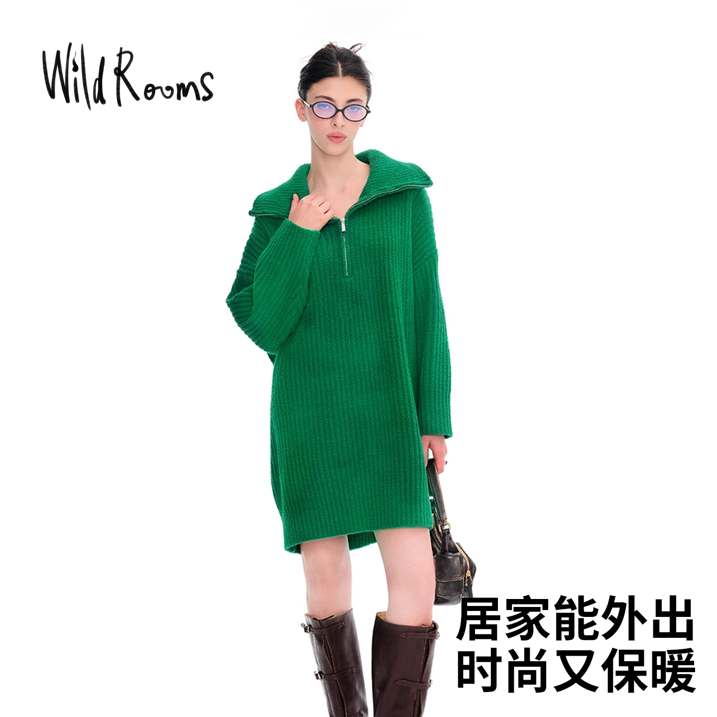 WildROOM秋季针织宽松女休闲