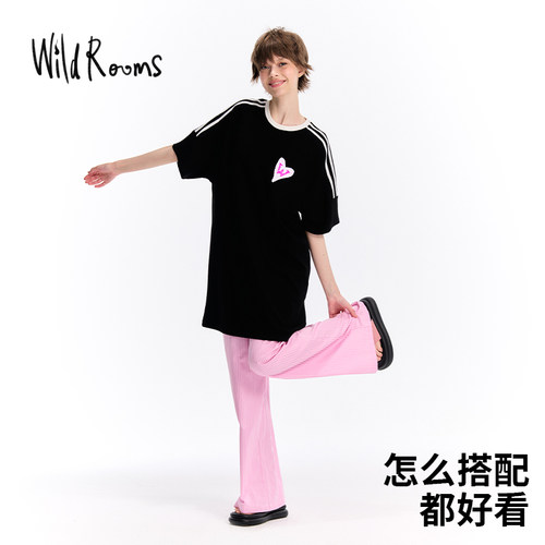 WildROOM新款女款宽松短袖睡衣