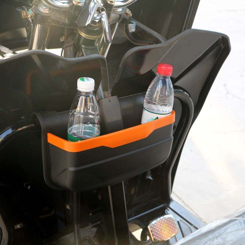 电动车快递三轮车加装储物箱收纳盒水杯车筐杂物储物盒收纳箱车篓