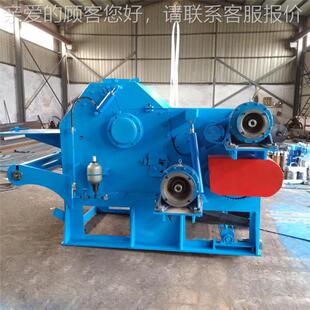 时枝产5吨树木净片机鼓式头木材杈树削218片机桉树木托盘切片机