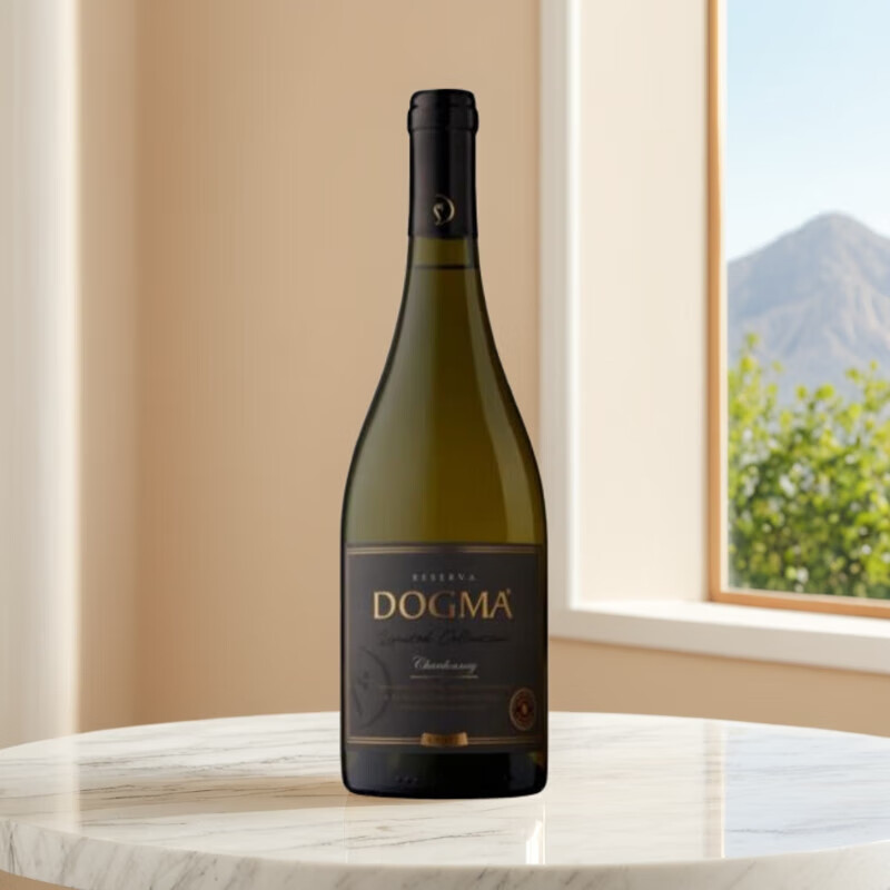 朵戈玛Dogma 霞多丽干白葡萄酒原瓶直采智利原瓶进口单支节日送礼