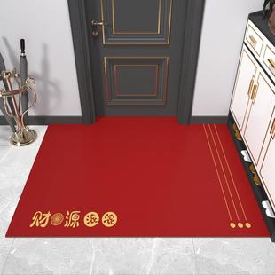 地垫入户门垫pvc可擦洗进门门口脚垫家用进户玄关皮革地毯 新中式