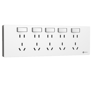 国际电工86型扩展插座墙壁延伸拓展插座面板十孔十五孔20孔带开关