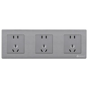 双联86型多孔暗装10A十五孔十孔二三连体联排开关插座面板带开关