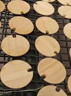 厂家直销马克杯盖子竹木盖水杯盖竹盖玻璃杯盖陶瓷茶杯盖加厚通用