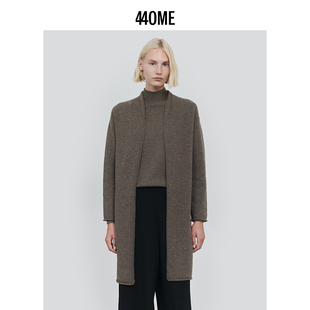 开衫 440ME女装 宽松廓形简约长外套式 新品 毛衣FDFW0511K 25秋季