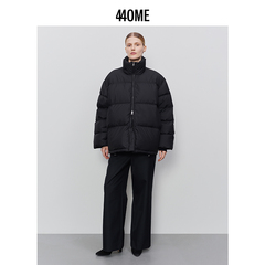 440ME女装【当然是当同款】黑色立领蓬松加厚羽绒服外套FB3F0613W