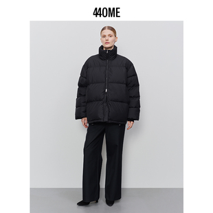 440ME女装 黑色立领蓬松加厚羽绒服外套FB3F0613W 当然是当同款