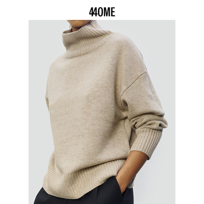 440ME女装极简风高领毛衣