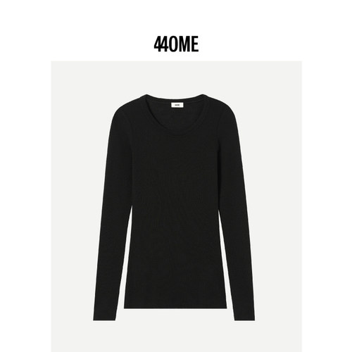 440ME轻薄圆领绵羊毛针织打底衫