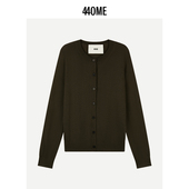 440ME26年春季 毛衣FESS0309K 桑蚕丝羊毛开衫 新品 女装