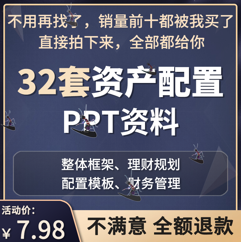 资产配置理财规划保险家庭财富管理培训讲座演讲课件PPT模板