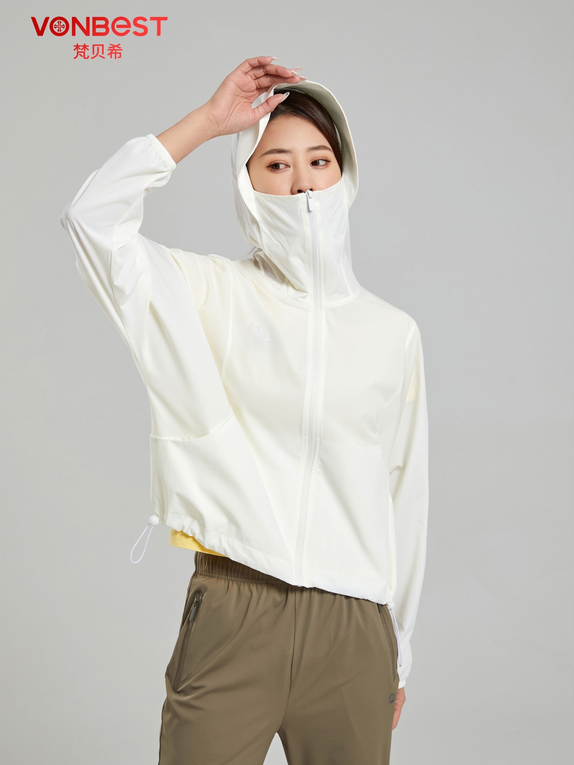 梵贝希女防晒衣服连帽夏新款外套
