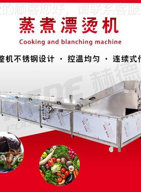 豆豆清洗蒸流水线 豌豆YOG豆角预煮煮机 全毛自动毛漂烫杀青流水
