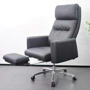 时尚可躺老板椅经理办公椅简约现代家用电脑转椅午休皮椅久坐不累