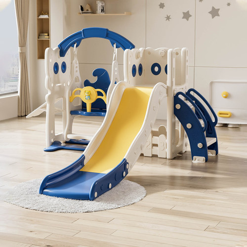 儿童室内客厅滑滑梯秋千组合