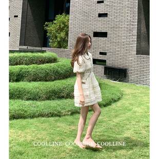 COOLLINE林子熙 梦游仙境Alice 重工娃娃领连衣裙时髦气质公主裙