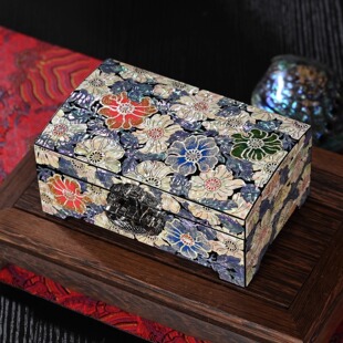 螺钿漆器首饰盒新婚礼物送新人高级实用结婚送新人礼物新娘非遗