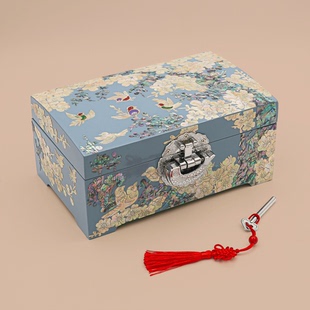 螺钿漆器首饰盒非遗平遥推光漆器收纳盒结婚新婚生日礼物礼品贝壳