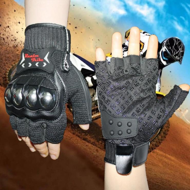 摩托车不锈钢合金护壳越野赛车防摔手套骑行士全指手套批