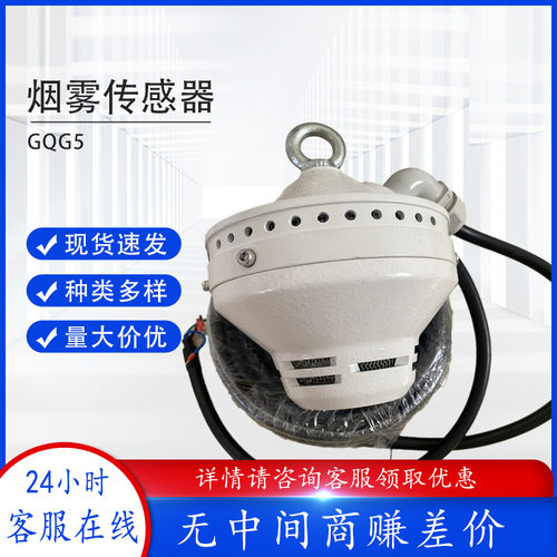 天津华宁GQG5矿用本质安全型烟雾传感器GQG5Y2实验按钮烟雾传感器