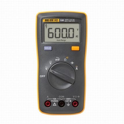 福禄克（FLUKE)106 掌上数字万用表 600V 一年保修 FLUKE-106 CHI