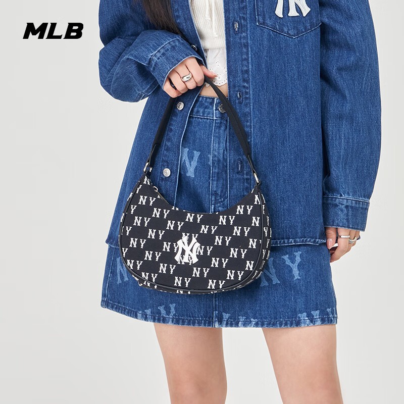MLB官方正品满印NY老花单肩包