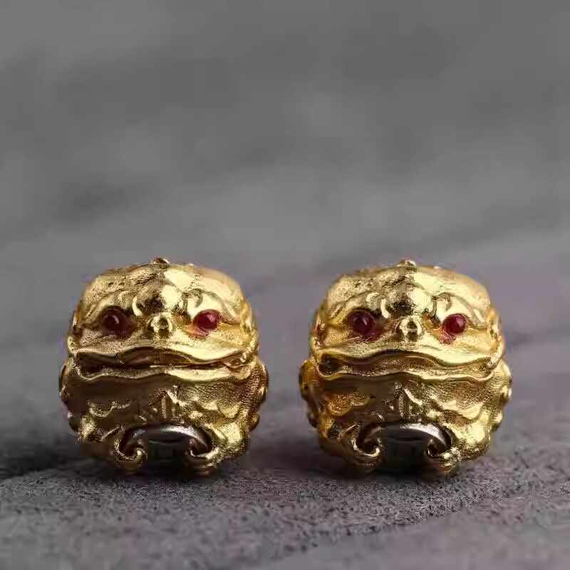 925银金蟾珠银镀金古法金DIY