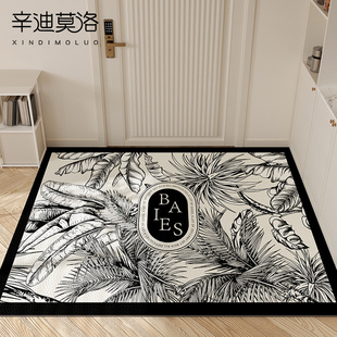 入户门地垫pvc可擦洗进门门口脚垫美式复古门垫2023新款玄关地毯