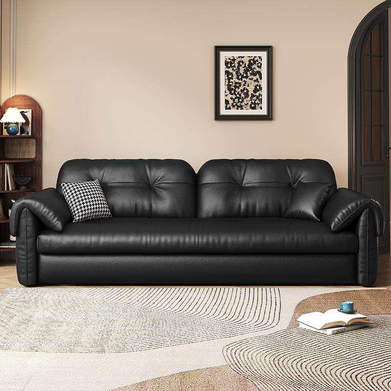 新型多功能二合一沙发床折叠两用罗汉伸缩床小户型客厅高端猫抓皮