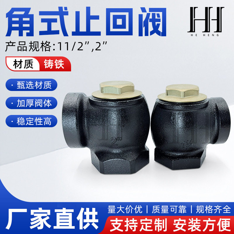 加油机角式止回阀加油站管道止回阀DN40DN50加油机配件接头