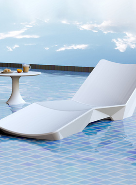 户外沙滩椅泳池休闲座椅酒店温泉庭院花园休息躺床cloe玻璃钢躺椅