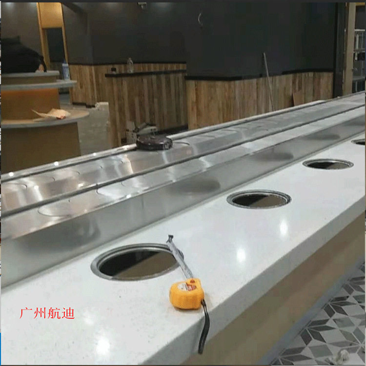 厂家供应旋转小火锅设备汕头火锅自助传送带高效高效节能