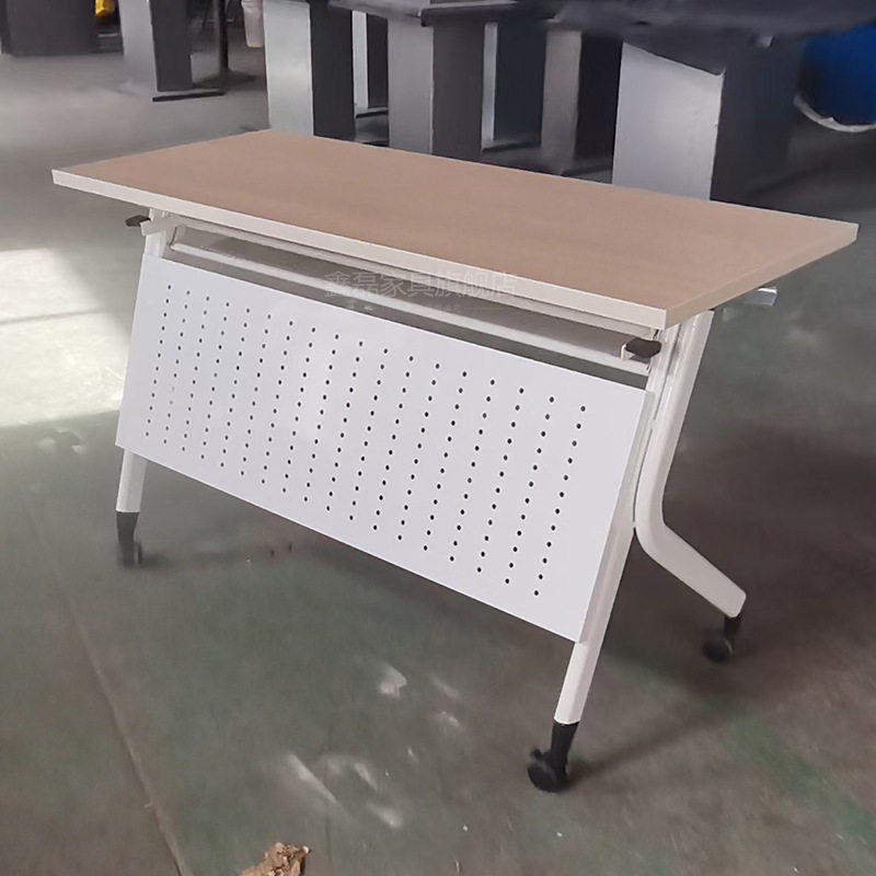 折叠桌教室学习桌长方桌拼接组合会议桌圆形六边形八边形培训桌子