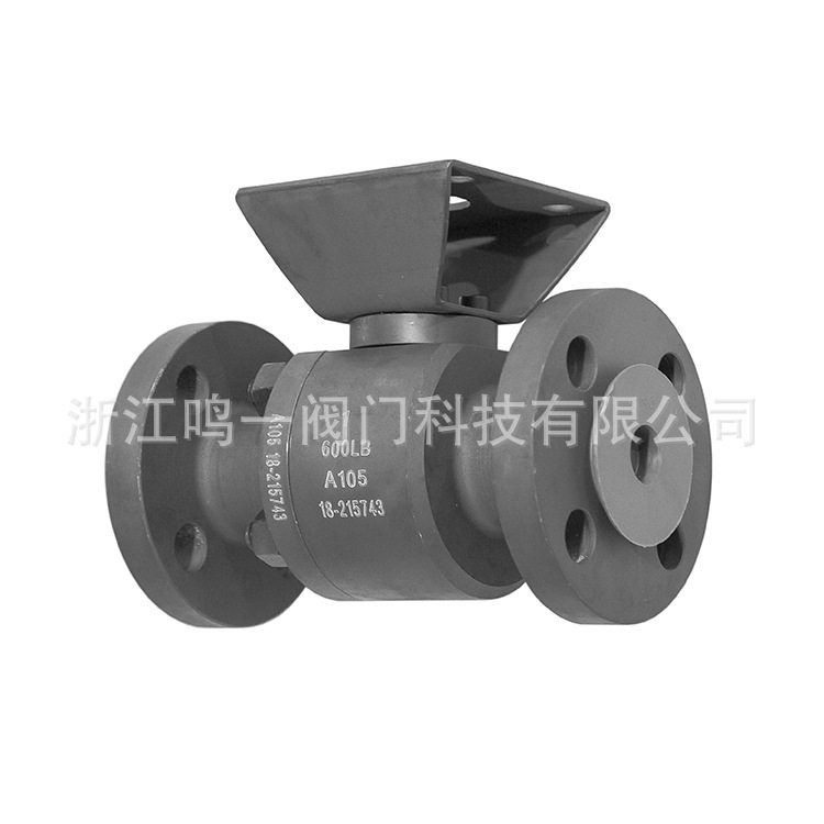 电动气动两片式球阀软密封带气动连接支架Q641F600LB整体法兰球阀