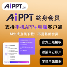 AIPPT终身豆包会员一天VIP年卡兑换码 Ai一键自动生成PPT会员一天