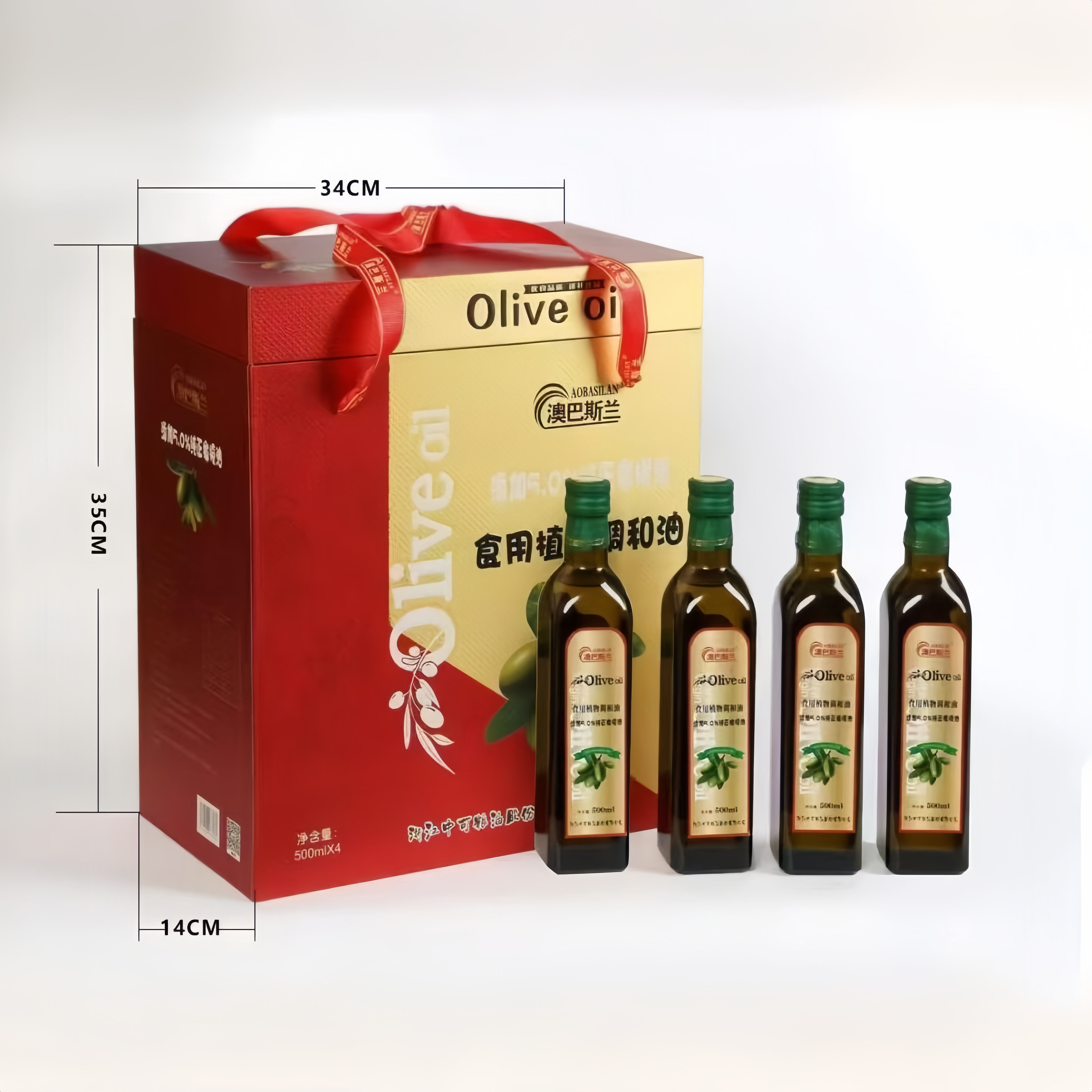 澳巴斯兰橄榄调和油礼盒装500ml*4